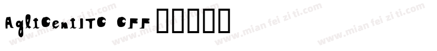 AgltCentITC CFF字体转换